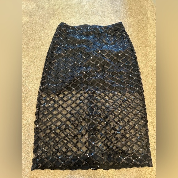 J.Crew Collection Lattice Sequin Pencil Skirt size 6 NWT - Picture 4 of 5